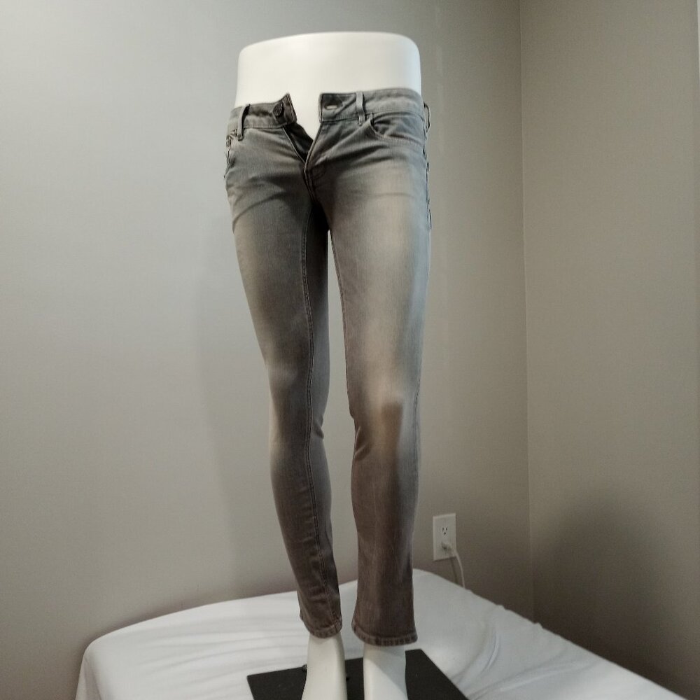 G-STAR RAW 3301 GREY SKINNY JEANS WOMENS SIZE 30 X 30